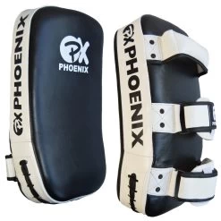 PHOENIX PX Thai Pad, Echtleder, Paarweise, Schwarz-weiß