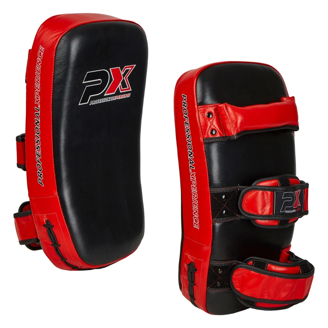 PHOENIX PX Thai Pad, Echtleder, Paarweise, Schwarz-rot. Muay Thai Pratzen 1 PHOENIX PX Thai Pad, Echtleder, Paarweise, Schwarz-rot. Muay Thai Pratzen