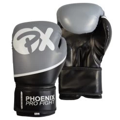 PHOENIX PX PRO FIGHT Boxhandschuhe PU Schw-grau -Kampfsportausrüstung 100 BHD22 PX PRO FIGHT Boxhandschuhe PU schw grau 12oz 1 1280x1280