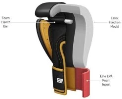 SMAI Elite P85 Boxhandschuhe, Leder, Schwarz -Kampfsportausrüstung 100 BHL01 SMAI Elite P85 boxing gloves leather black 8oz 5 1280x1280