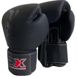 PHOENIX PX Boxhandschuhe CONTEST Leder Schwarz