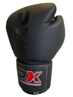 PHOENIX PX Boxhandschuhe CONTEST Leder Schwarz -Kampfsportausrüstung 100 BHQ50 PX Boxing Gloves CONTEST Leather black 8oz 5 1280x1280