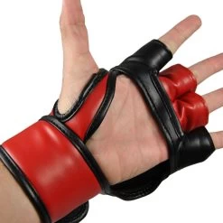 PHOENIX MMA-Handschutz PU Schwarz-rot