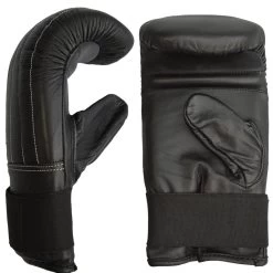 PHOENIX Sandsackhandschuhe Leder Schwarz -Kampfsportausrüstung 100 HS07 09 Sandsackhandschuhe Leder schwarz 2 1280x1280
