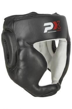 PHOENIX Kopfschutz Echtleder Schwarz