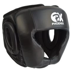 PX PHOENIX Kopfschutz Kunstleder Schwarz