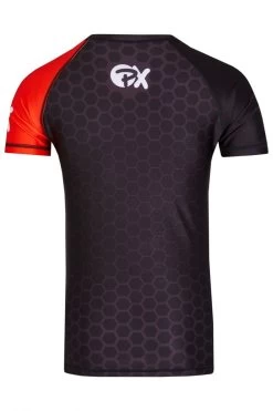 PHOENIX PX Rashguard Kurzärmelig Schwarz-rot -Kampfsportausrüstung 100 RAKR PX Rashguard kurzaermelig schwarz rot 2 1280x1280