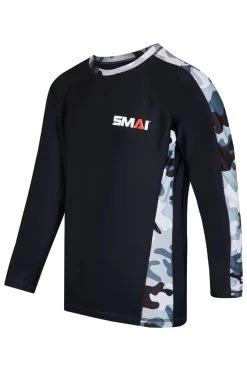 PHOENIX SMAI Rashguard Langärmelig Schwarz-camo -Kampfsportausrüstung 100 RALCM SMAI Rashguard langaermelig schwarz camo M 1 1280x1280