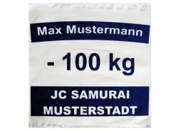 PHOENIX Judogi-Rückenschild Blau-weiß