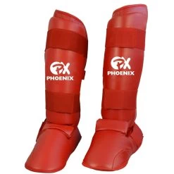 PHOENIX Karate Kumite Schienbein-Spannschutz Rot -Kampfsportausrüstung 100 SARL Karate Kumite Schienbein Spannschutz rot Gr L 1 1280x1280