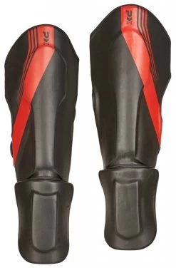 PHOENIX PX Schienbein-Spannschutz FIGHT PRO Schwarz-rot