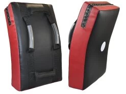 PHOENIX Schlagpolster Kunstleder Schwarz - Rot Gekrümmt