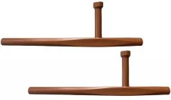 PHOENIX Tonfa Kunststoff Braun, Paarweise