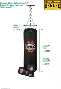 Benlee Boxset THUNDER (Boxsack, Deckenaufhängung U. Boxhandschuhe) 9 Benlee Boxset THUNDER (Boxsack, Deckenaufhängung U. Boxhandschuhe) -Kampfsportausrüstung 199175 Information 1280x1280
