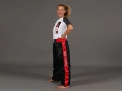 PHOENIX Kickboxhose Schwarz-rot Stick -Kampfsportausrüstung 635 170 PHOENIX Kickboxhose schwarz rot Stick Gr 170 1 1280x1280