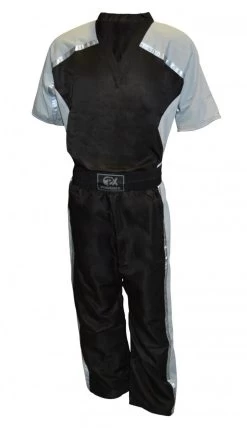 PHOENIX PX Kickboxhose "Dynamic", Schwarz-grau Mesh -Kampfsportausrüstung 715 100 PX Kickboxhose Dynamic schwarz grau Mesh 100 3 1280x1280