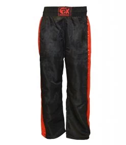 PHOENIX PX Kickboxhose "Dynamic", Schwarz-rot Mesh