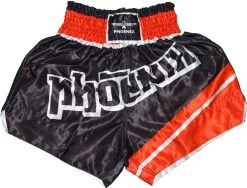 PHOENIX Thai Shorts, "FIGHTER" Schw-rot -Kampfsportausrüstung 725 PHOENIX Thai Shorts FIGHTER schw rot 3 1280x1280