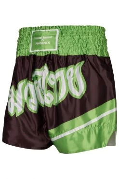 PHOENIX Thai Shorts, "FIGHTER" Schw-grün