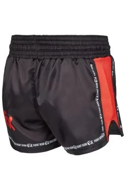 PHOENIX PX Thai Shorts "Dynamic", Mesh, Schwarz-rot -Kampfsportausrüstung 770 PX Thai Shorts Dynamic Mesh schwarz rot 2 1280x1280