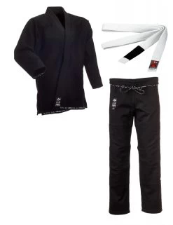 Ju Sports BJJ Starter Gi "Fortaleza" + BJJ Gürtel Schwarz