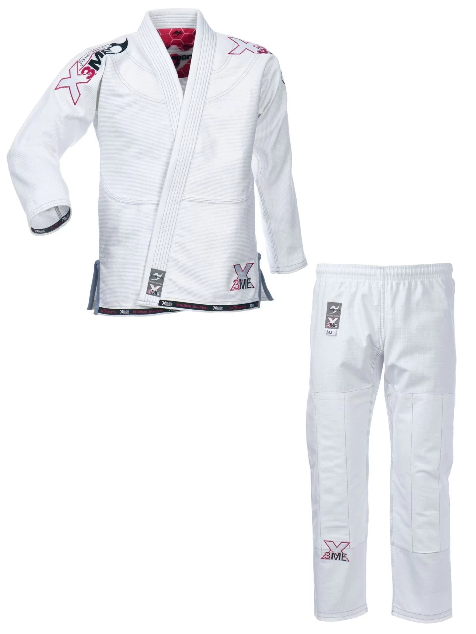 Ju Sports Amazona BJJ-Gi EXTREME 2.0 White/pink Girl 1 Ju Sports Amazona BJJ-Gi EXTREME 2.0 White/pink Girl