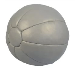 PHOENIX Medizinball Echtleder 4Kg Grau, D= 25 Cm