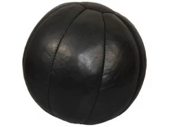 PHOENIX Medizinball Echtleder 5Kg Schwarz, D=30cm