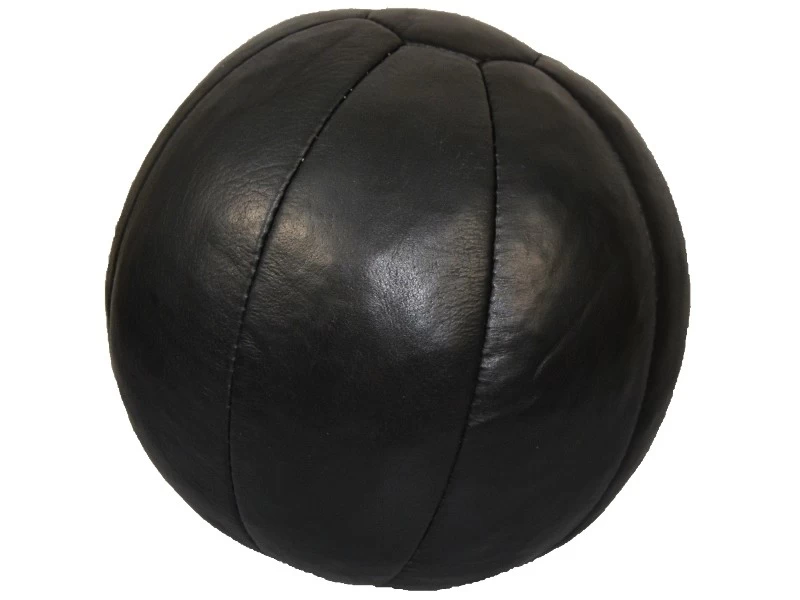 PHOENIX Medizinball Echtleder 5Kg Schwarz, D=30cm 1 PHOENIX Medizinball Echtleder 5Kg Schwarz, D=30cm