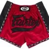 FAIRTEX Thai Shorts Rot-schwarz BS1703