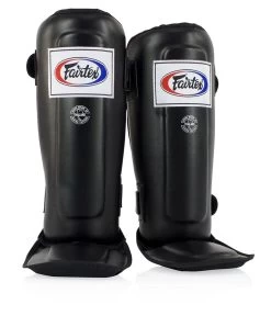 Fairtex SP3 Schienbein-Spannschutz Schwarz
