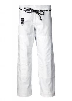 BJJ Starter Gi "Fortaleza" + BJJ Gürtel Weiß -Kampfsportausrüstung Fortaleza white new Hose 0124 1280x1280