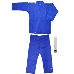 PHOENIX ADIDAS Judo "Club" Blau, Weiße Streifen -Kampfsportausrüstung J350BW 100 ADIDAS Judo Club blau weisse Streifen 100 1 1280x1280