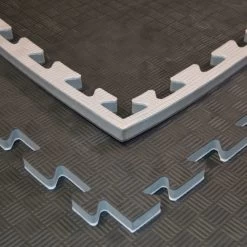 PHOENIX Kampfsportmatten Schwarz/ Grau 100x100x2cm