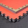 PHOENIX Kampfsportmatten Wendematte Rot/ Grün 100x100x4cm