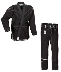 Ju Sports BJJ Anzug Set Jacke Und Hose Select Neo Schwarz