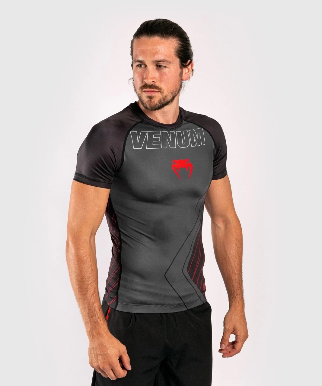 Venum Contender 5.0 Rashguard - Short Sleeves - Schwarz/rot 1 Venum Contender 5.0 Rashguard - Short Sleeves - Schwarz/rot