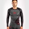 Venum Contender 5.0 Rashguard - Long Sleeves - Schwarz/rot