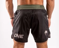 Venum ONE FC2 Fightshorts - Black/ Khaki -Kampfsportausrüstung V04108 539 Venum ONE FC2 Fightshorts Black Khaki 2 1280x1280
