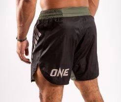 Venum ONE FC2 Fightshorts - Black/ Khaki -Kampfsportausrüstung V04108 539 Venum ONE FC2 Fightshorts Black Khaki 4 1280x1280
