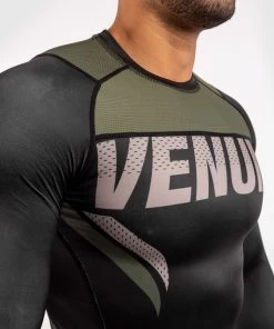 Venum ONE FC2 Rashguard Long Sleeves Black / Khaki -Kampfsportausrüstung V04112 539 S Venum ONE FC2 Rashguard Long Sleeves Black Khaki S 3 1280x1280