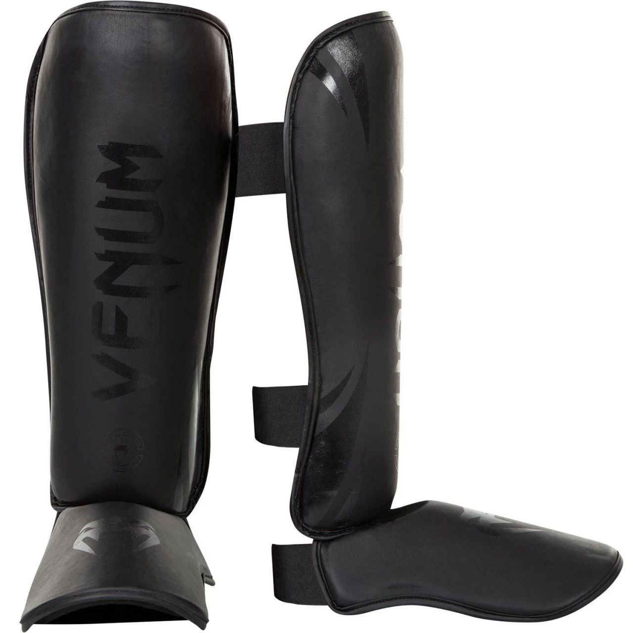 PHOENIX Venum Challenger Shinguards - Black/Black 4 PHOENIX Venum Challenger Shinguards - Black/Black - Image 4