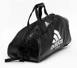 Adidas 2in1 Bag "Judo" Black/white PU L, AdiACC051J -Kampfsportausrüstung adiACC051 2IN1 BAG BLACK WHITE SIDE 01 JUDOaNnVehzjkHWJa 1280x1280