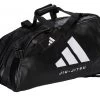 Adidas 2in1 Bag Jiu-Jitsu Black/white PU, AdiACC051BJJ Gr. M Und L