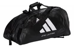 Adidas 2in1 Bag Jiu-Jitsu Black/white PU, AdiACC051BJJ Gr. M Und L
