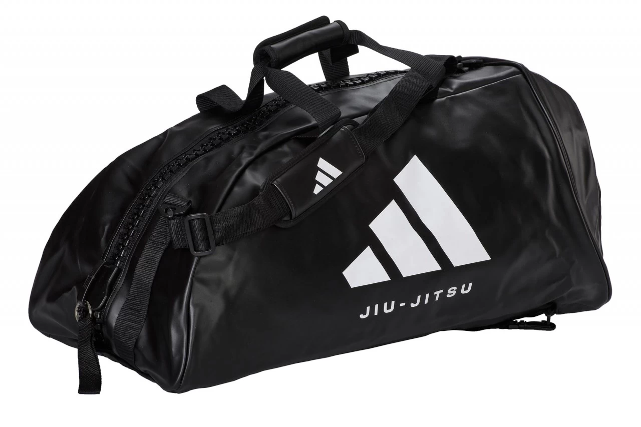 Adidas 2in1 Bag Jiu-Jitsu Black/white PU, AdiACC051BJJ Gr. M Und L 1 Adidas 2in1 Bag Jiu-Jitsu Black/white PU, AdiACC051BJJ Gr. M Und L