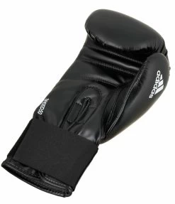 Adidas Boxhandschuhe Speed 50, ADISBG50 Schwarz/weiß -Kampfsportausrüstung adiKSBG50 Boxing Glove black white 12OZ 0574 1280x1280