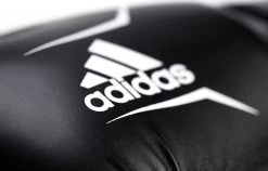 Adidas Boxhandschuhe Speed 50, ADISBG50 Schwarz/weiß -Kampfsportausrüstung adiKSBG50 Boxing Glove black white 12OZ D1085 1280x1280