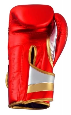 Adidas Adispeed Strap Up Boxing Gloves Red Metallic/gold, ADISBG501PRO -Kampfsportausrüstung adiSBG501 Red Gold Silver 13 1280x1280