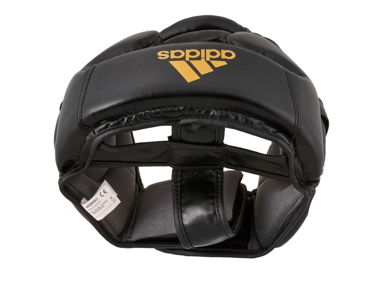 Adidas Kopfschutz Speed Super Pro Schwarz/gold 4 Adidas Kopfschutz Speed Super Pro Schwarz/gold – Bild 4